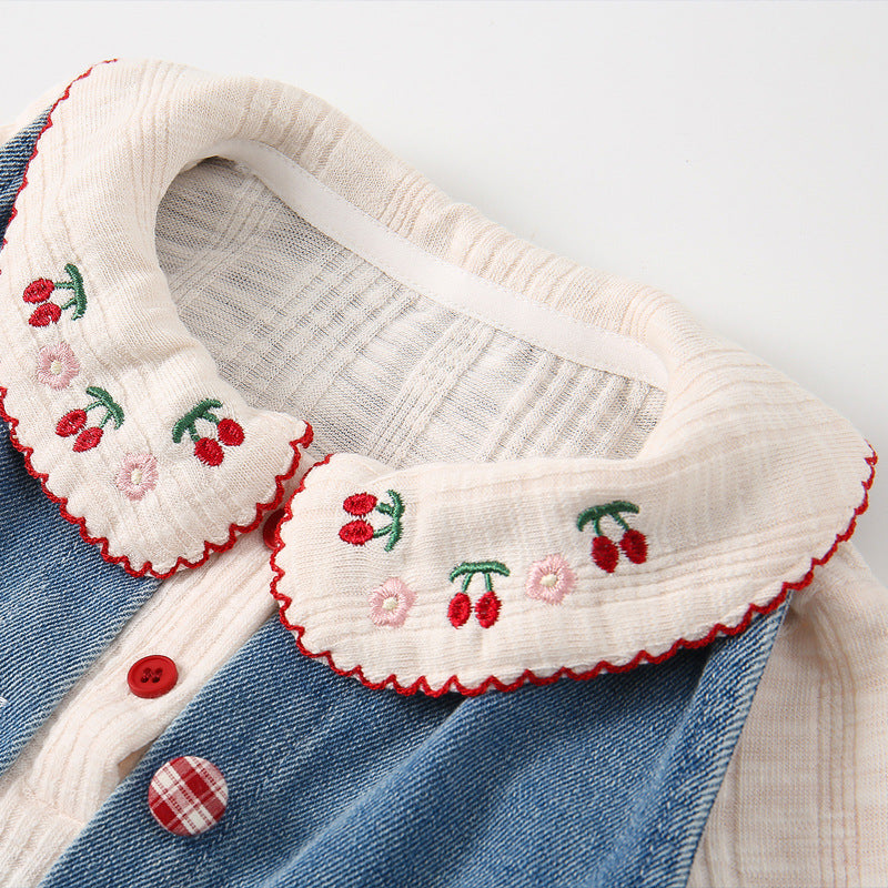 A three piece set of pants children's clothing jeans