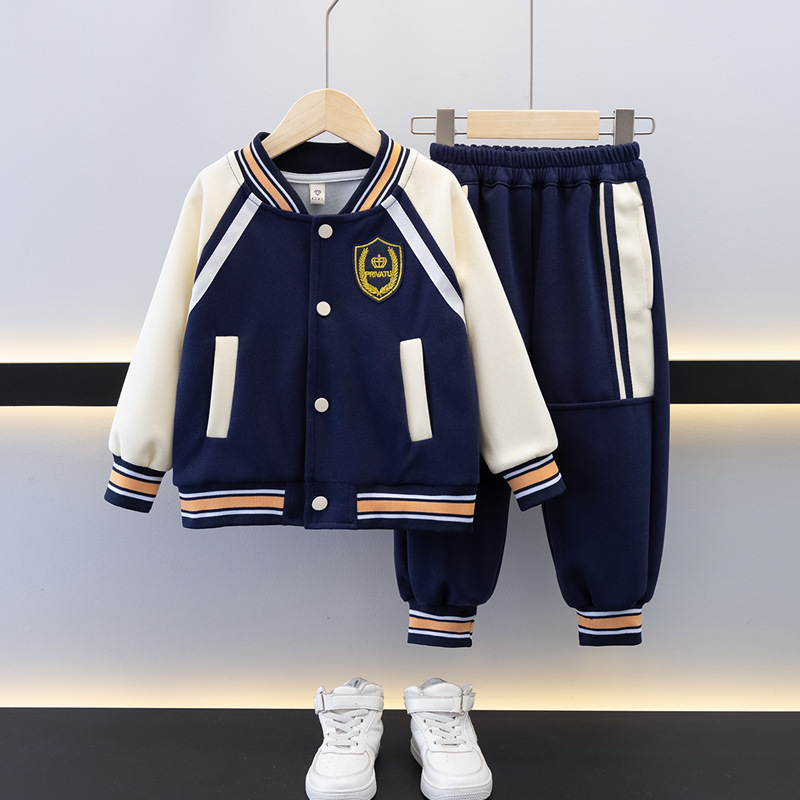 Boy Baseball Jacket & Pants Set