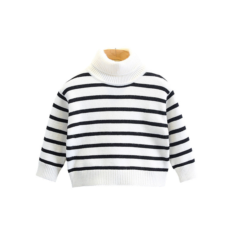 Casual Striped Long Sleeve Boys Sweater