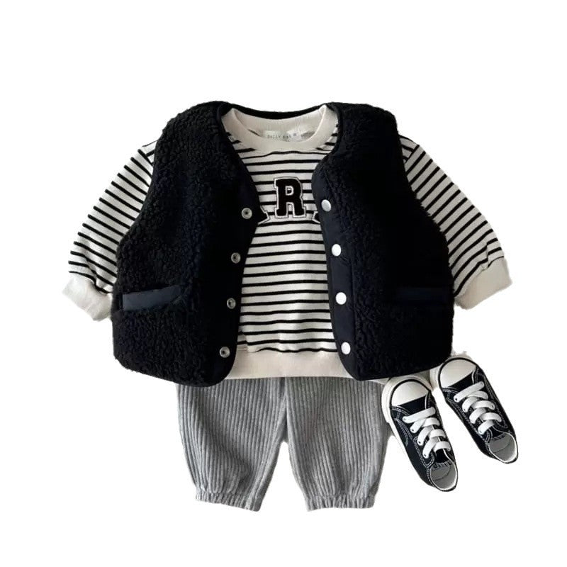 Girl Reversible Sherpa Fleece & Quilted Vest