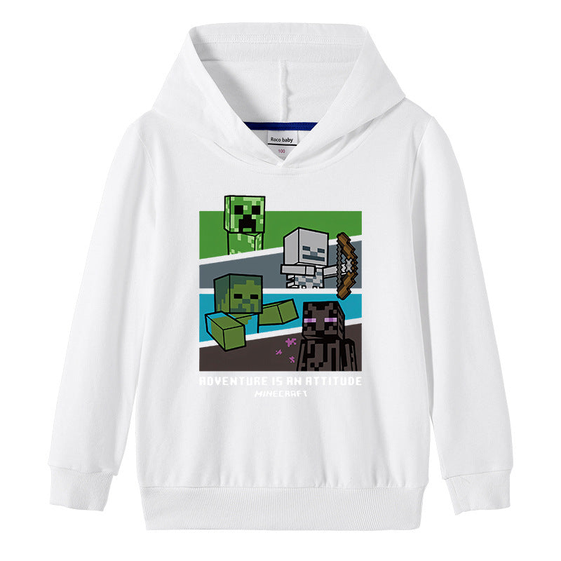 Cotton hooded sweatshirt for children