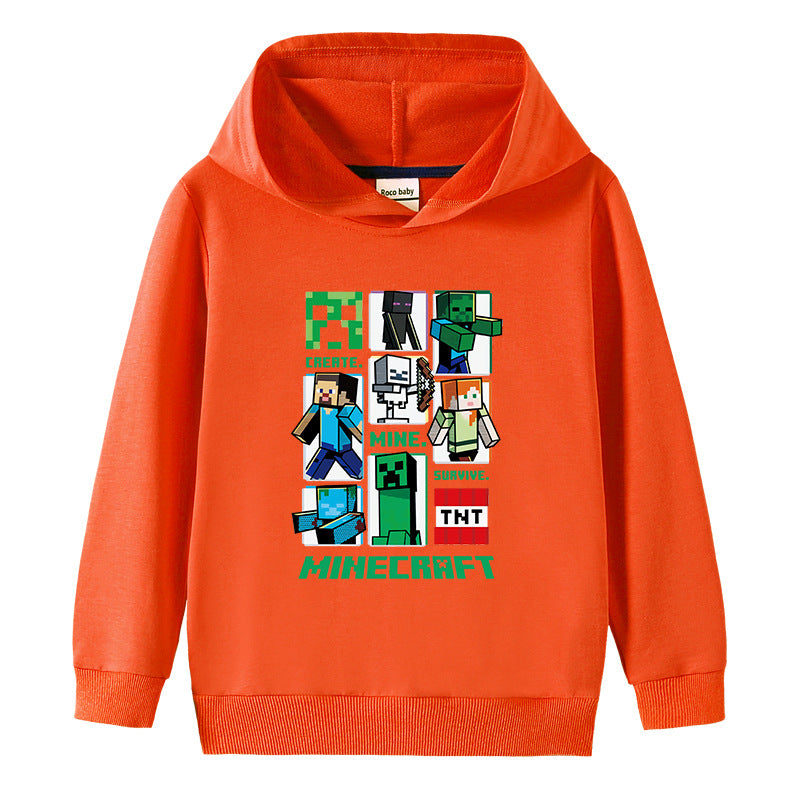 Cotton hooded sweatshirt for children
