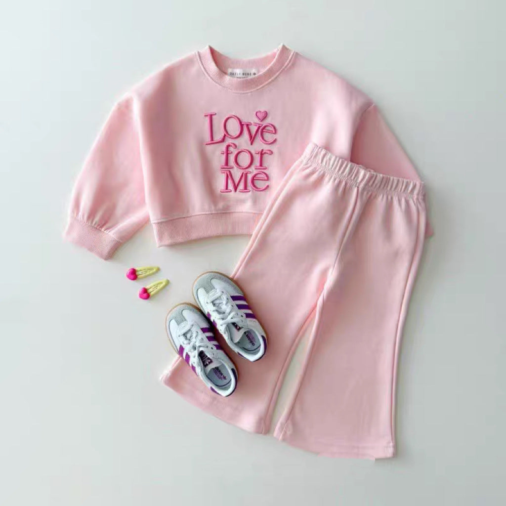 Hoodie flared pants long pants set