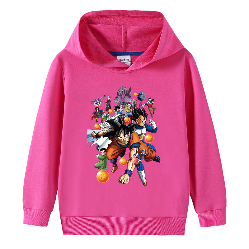 Cotton hooded sweatshirt for children
