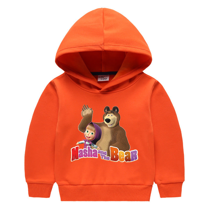 Children's hooded sweatshirt for autumn and winter