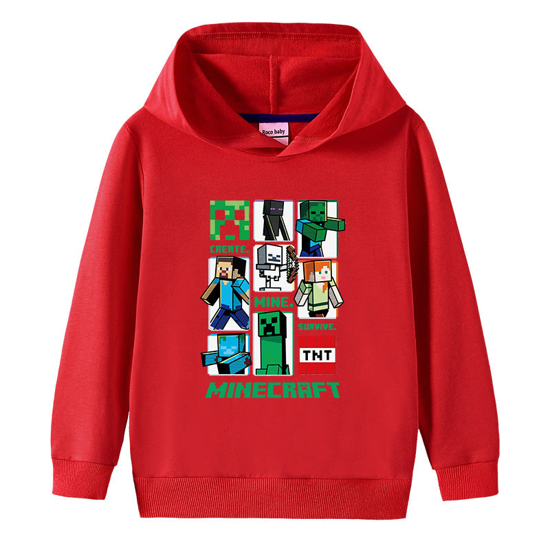 Cotton hooded sweatshirt for children