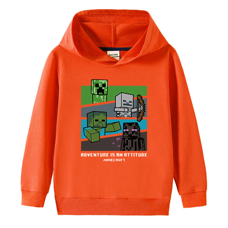 Cotton hooded sweatshirt for children