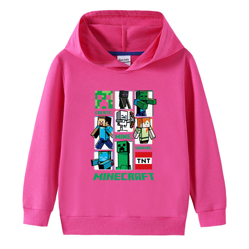 Cotton hooded sweatshirt for children