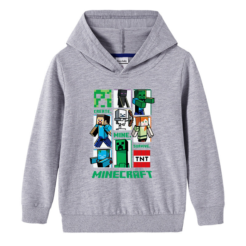 Cotton hooded sweatshirt for children