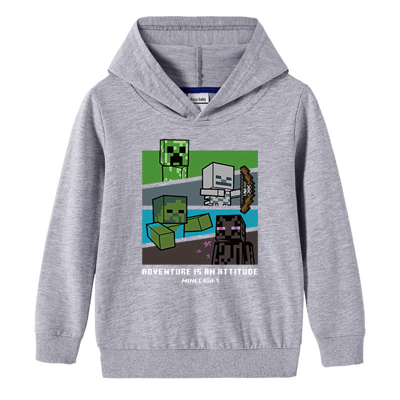 Cotton hooded sweatshirt for children