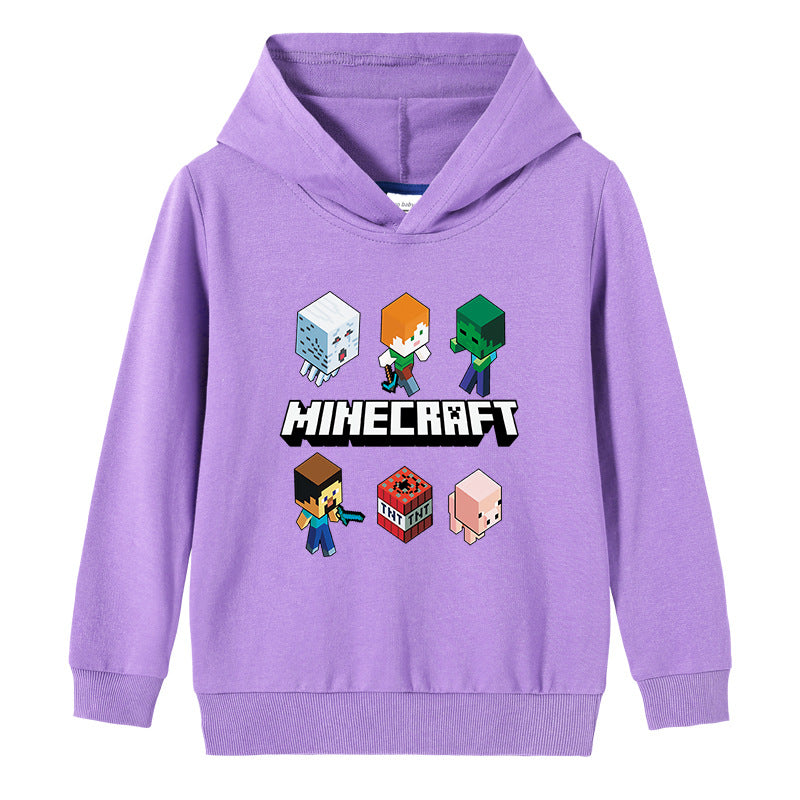 Cotton hooded sweatshirt for children