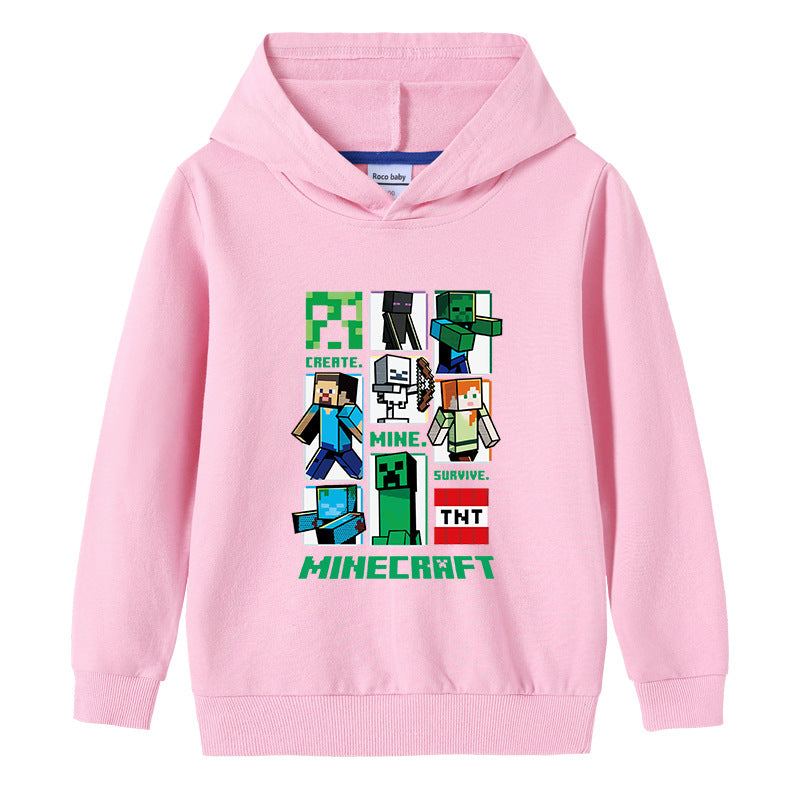Cotton hooded sweatshirt for children