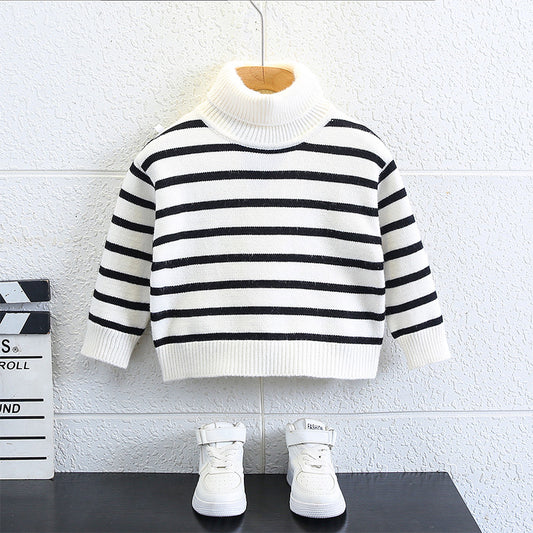 Casual Striped Long Sleeve Boys Sweater