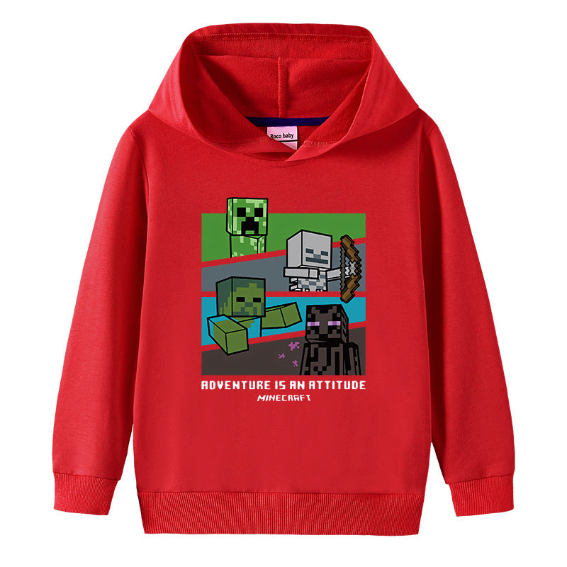 Cotton hooded sweatshirt for children