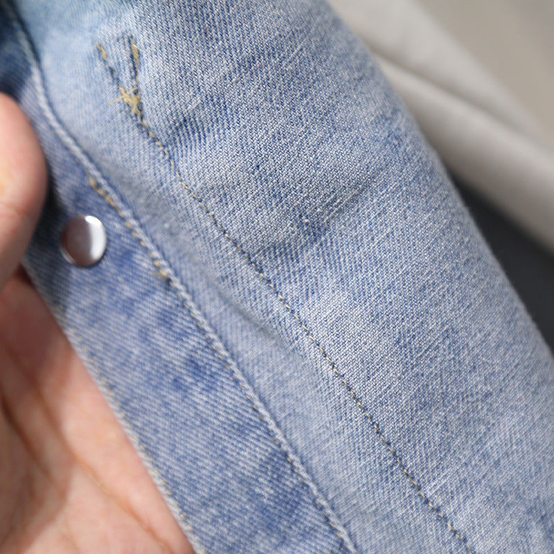 Boy Denim Jacket & Elastic Waist Jeans Set