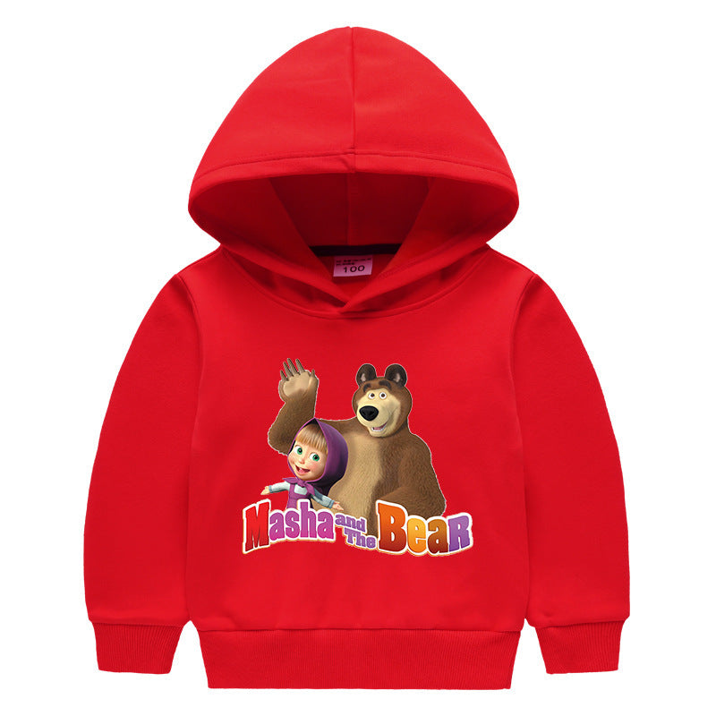 Children's hooded sweatshirt for autumn and winter