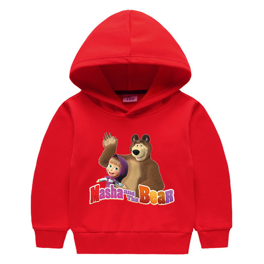 Children's hooded sweatshirt for autumn and winter
