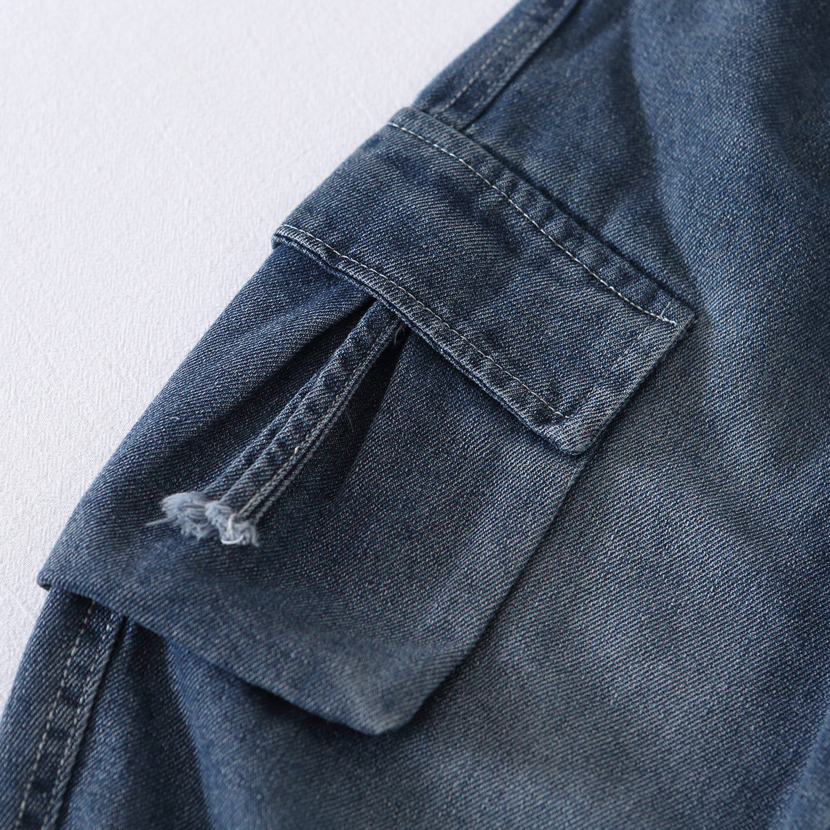 Boy Denim Jacket & Cargo Pants Set