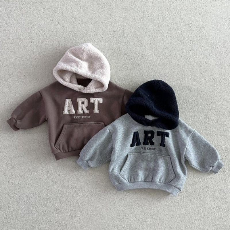 Boy & Girl Sherpa Lined Hoodie & Jogger Pants Set