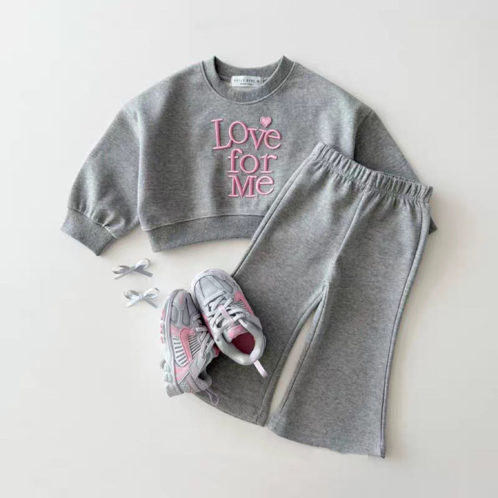 Hoodie flared pants long pants set