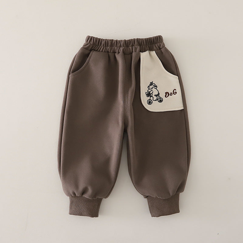 Boys 3D Car Letter Print Sweatshirt and Pants Set 0-4 Years