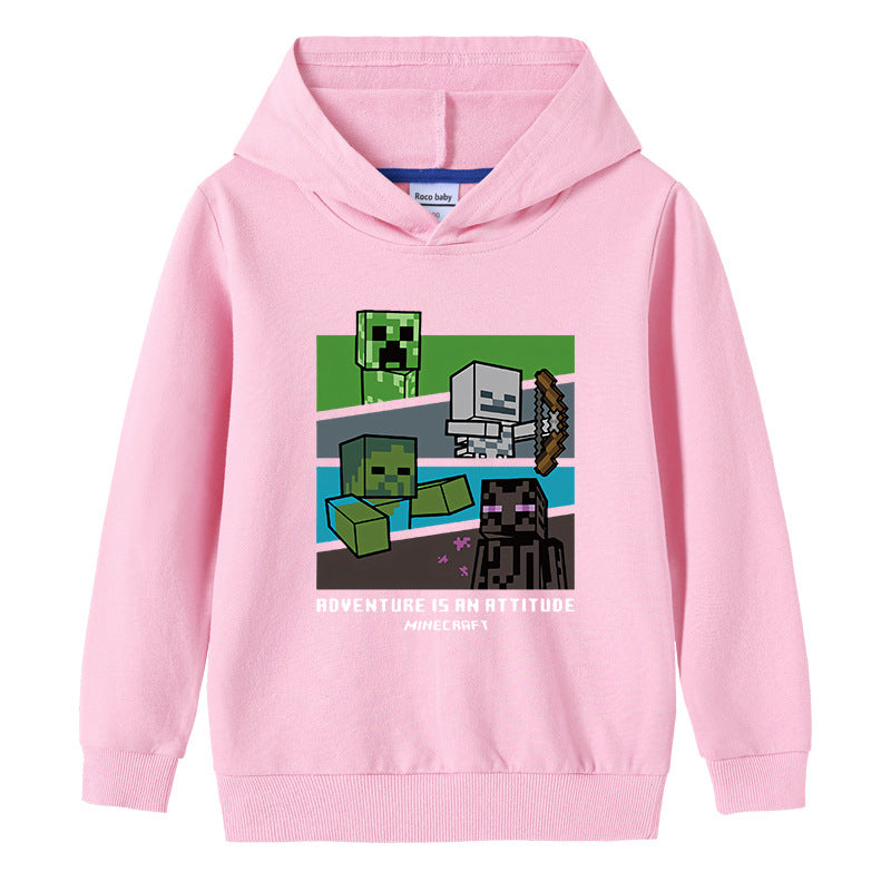 Cotton hooded sweatshirt for children