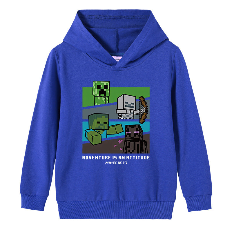 Cotton hooded sweatshirt for children
