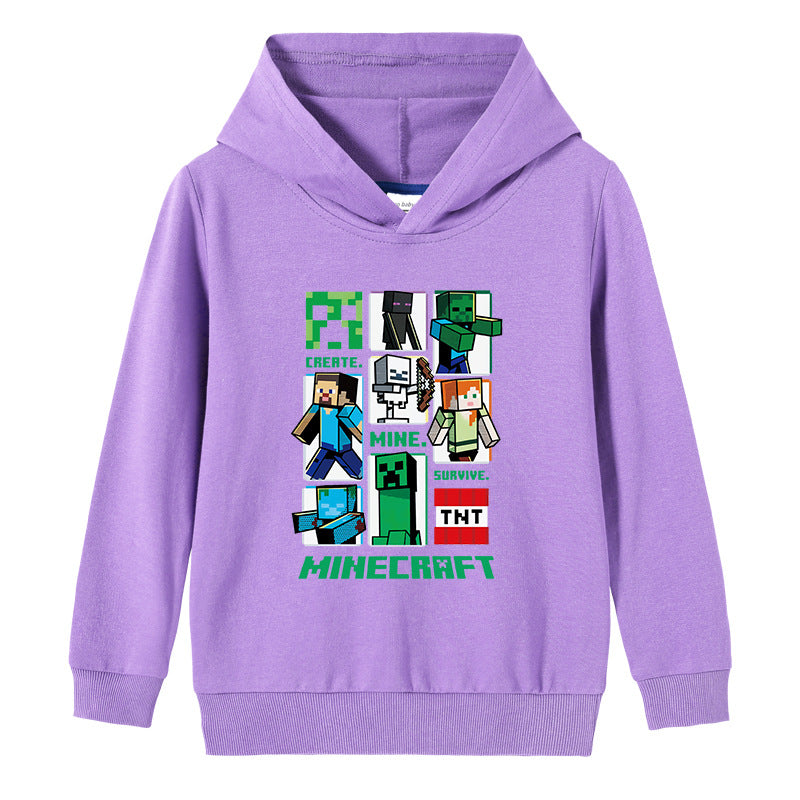 Cotton hooded sweatshirt for children
