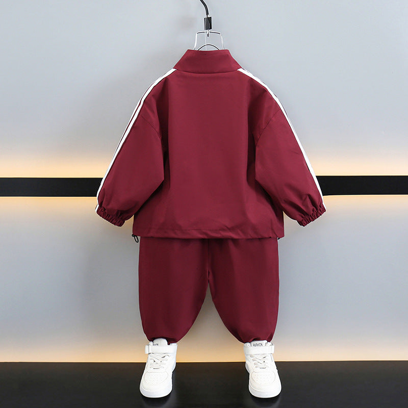 Boy Sports Track Jacket Pants Set