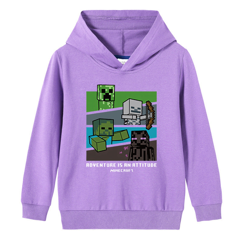 Cotton hooded sweatshirt for children