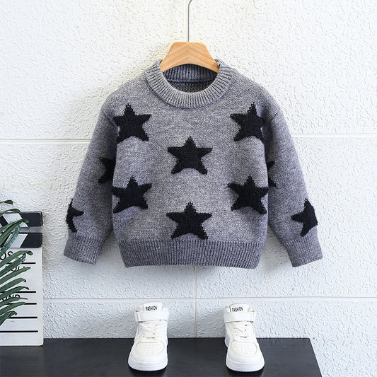 Boys' Autumn Winter Knit Pullover Sweater